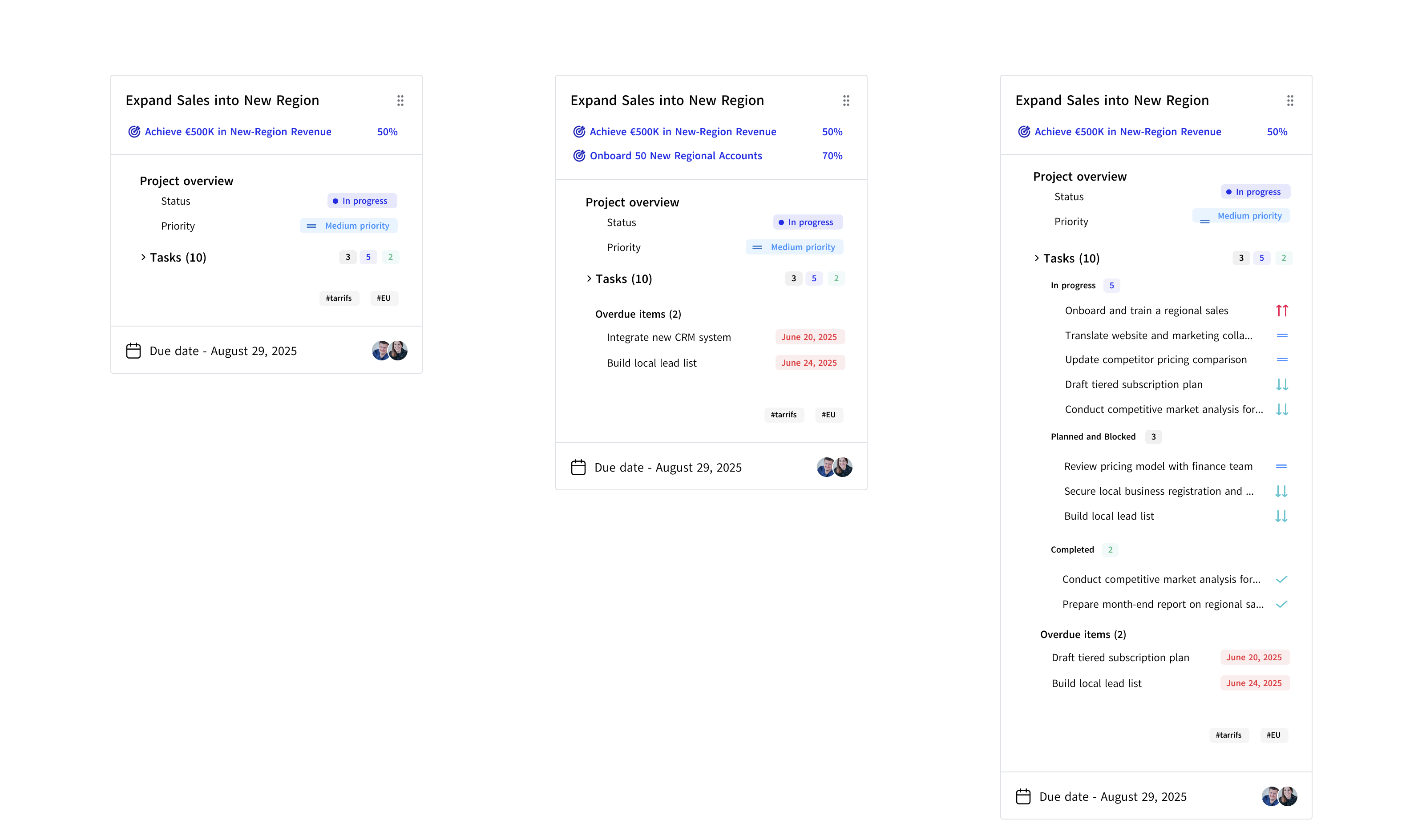 ErfolgsPilot Projektkarten